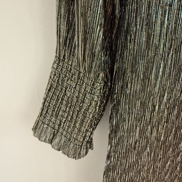 BANANA REPUBLIC Gold and Black Tunic Dress - Size 12 - Picture 4 of 8